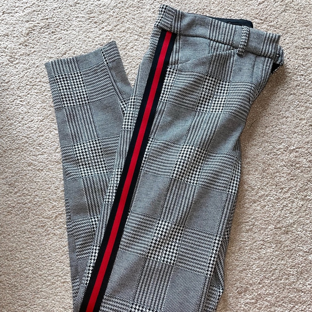 Express, Size 00, Pants, Black + Red stripe on each side of pants, Barely worn
